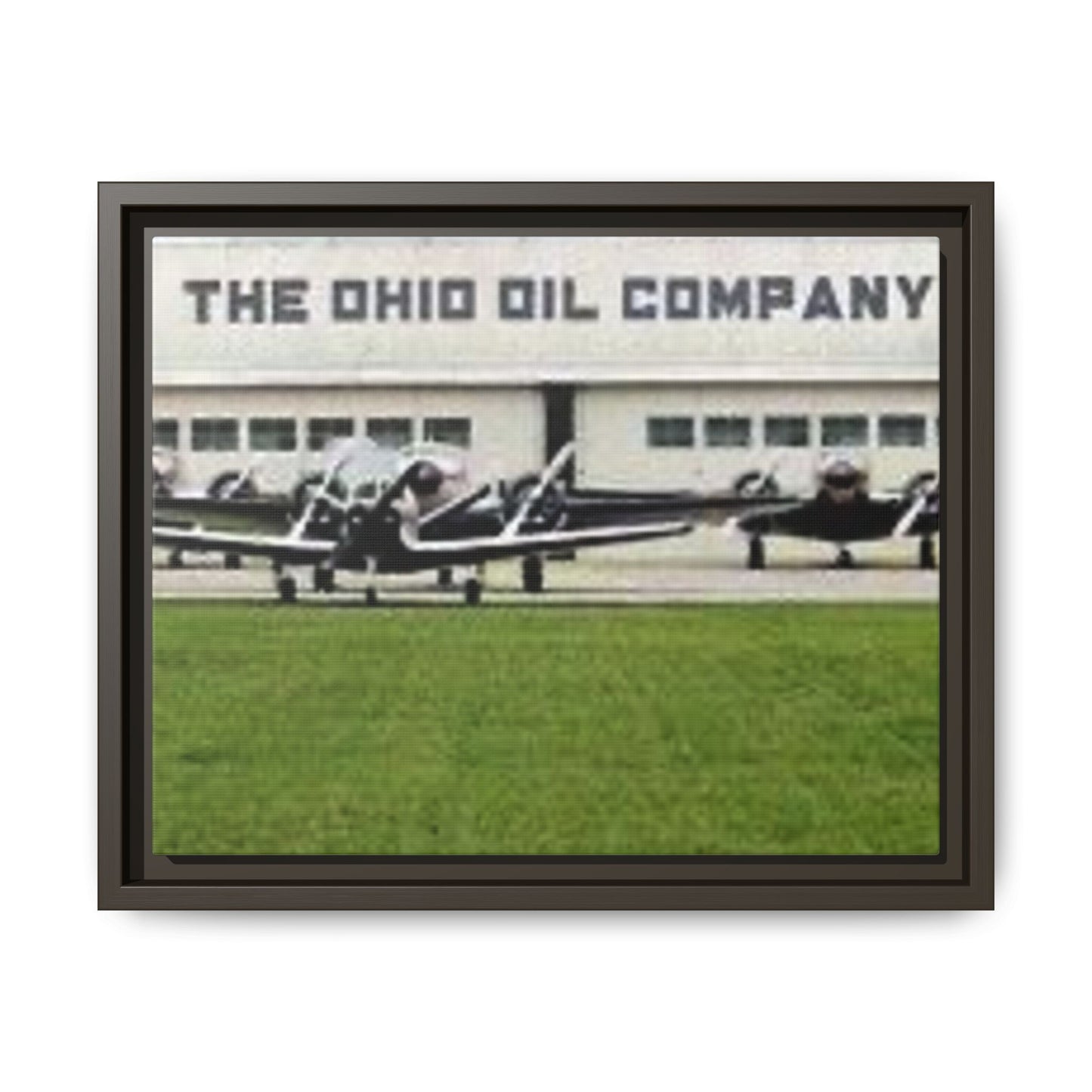 Findlay Airport Vintage Framed Canvas Art - The Ohio Oil Company