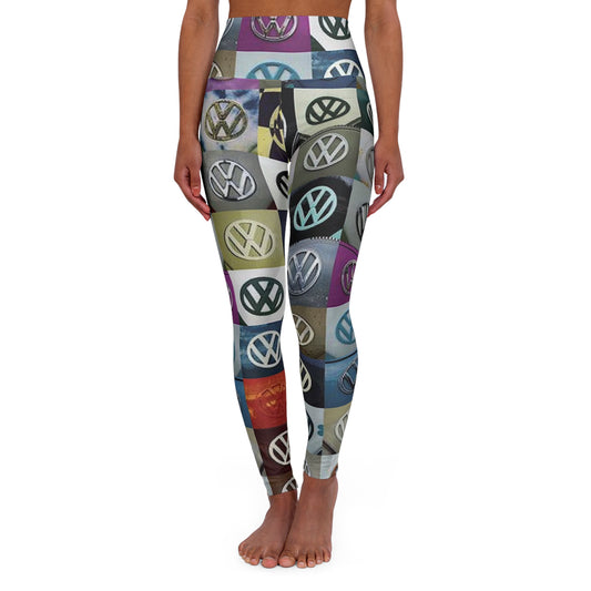 Multi Color 2024 VW Volkswagen High Waisted Yoga Leggings (AOP)