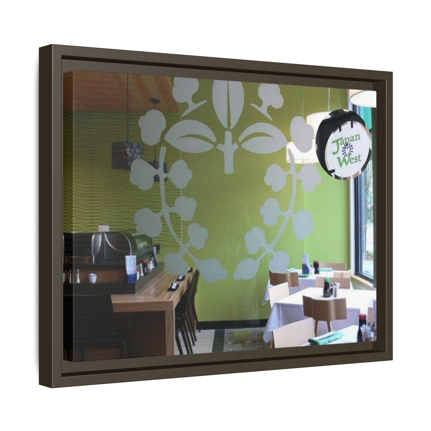 Japan West Findlay O. Modern Botanical Canvas Art - Framed Wall Decor for Dining Spaces