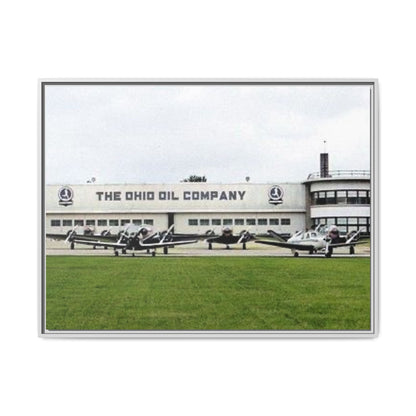 Findlay Airport Vintage Framed Canvas Art - The Ohio Oil Company