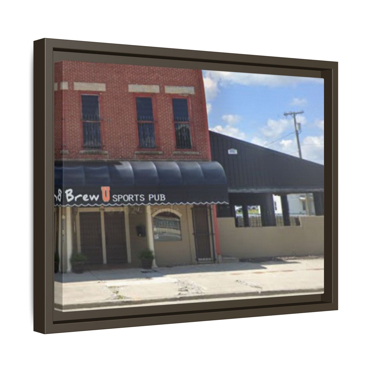 Brew U Framed Matte Canvas Wall Art - Brew Pub Sports Theme