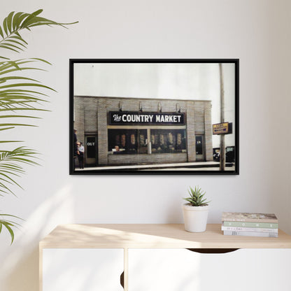 COUNTRY MARKET Findlay’s 224 Vintage Country Market Framed Matte Canvas Art