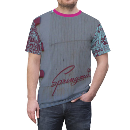 Springmill Drive-In Manfield Jack Armstrong Circuit Unisex Cut & Sew Tee (AOP)
