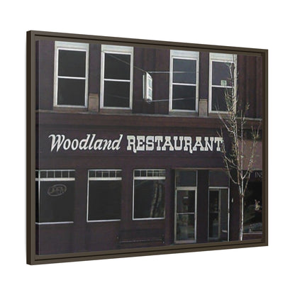 Woodland Restaurant Findlay O. Framed Matte Canvas Print - Woodland Restaurant Art for Home Decor