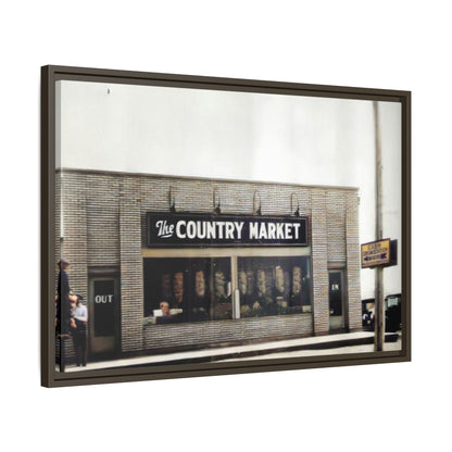 COUNTRY MARKET Findlay’s 224 Vintage Country Market Framed Matte Canvas Art