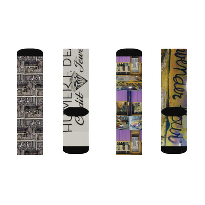 113 E Crawford Homer Bean | Lavender Hour Sublimation Socks