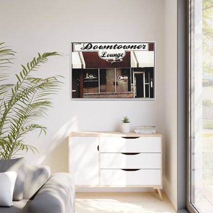 DownTowner Lounge Matte Canvas, Framed (Multi-color)