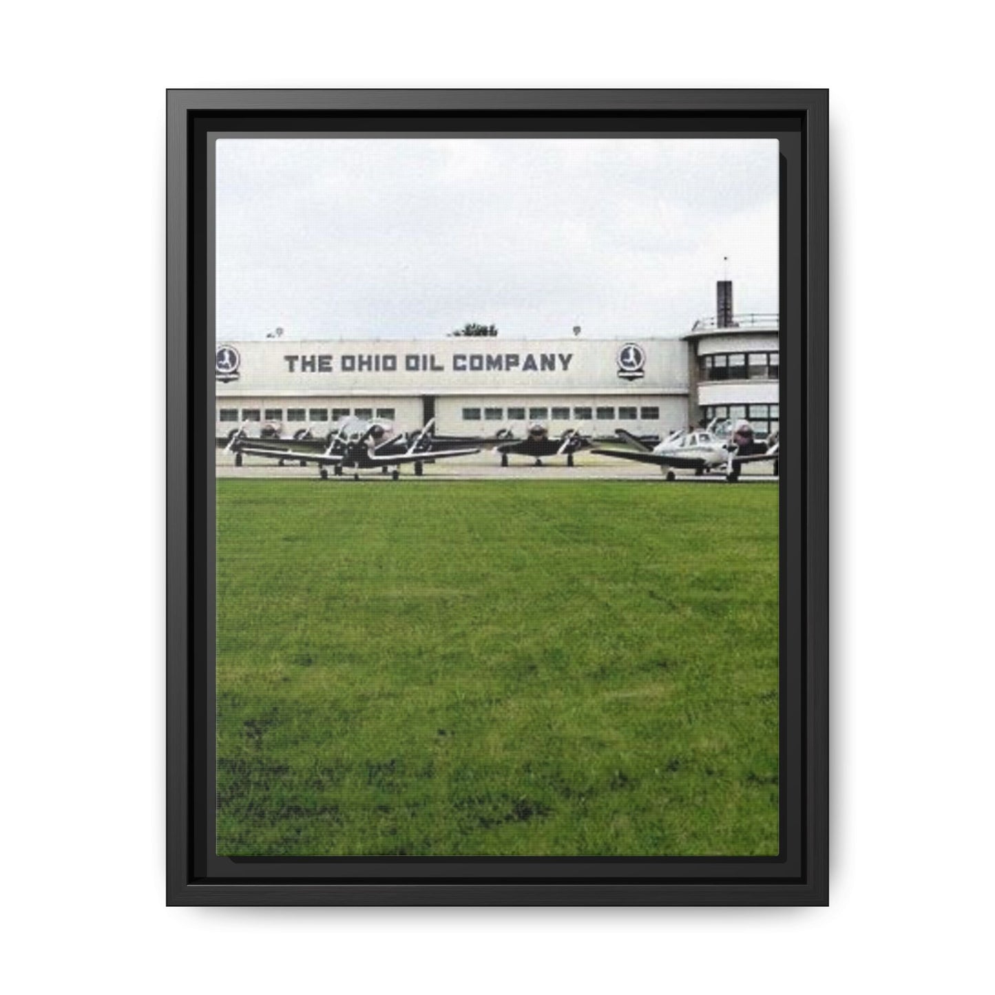 Findlay Airport Vintage Framed Canvas Art - The Ohio Oil Company