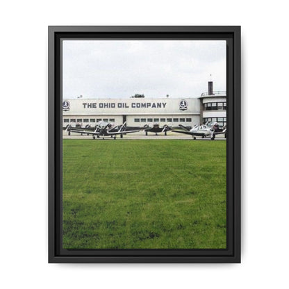 Findlay Airport Vintage Framed Canvas Art - The Ohio Oil Company