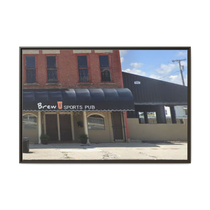 Brew U Framed Matte Canvas Wall Art - Brew Pub Sports Theme