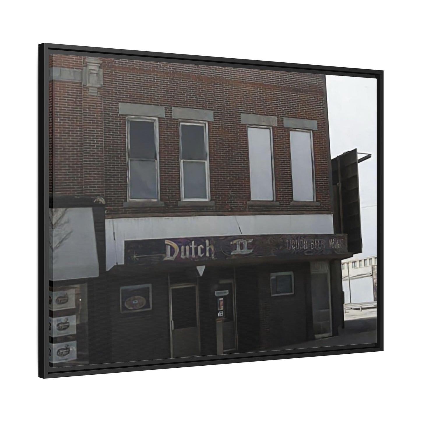 Dutch II Vintage Dutch Bar Framed Canvas Print - Retro Wall Art