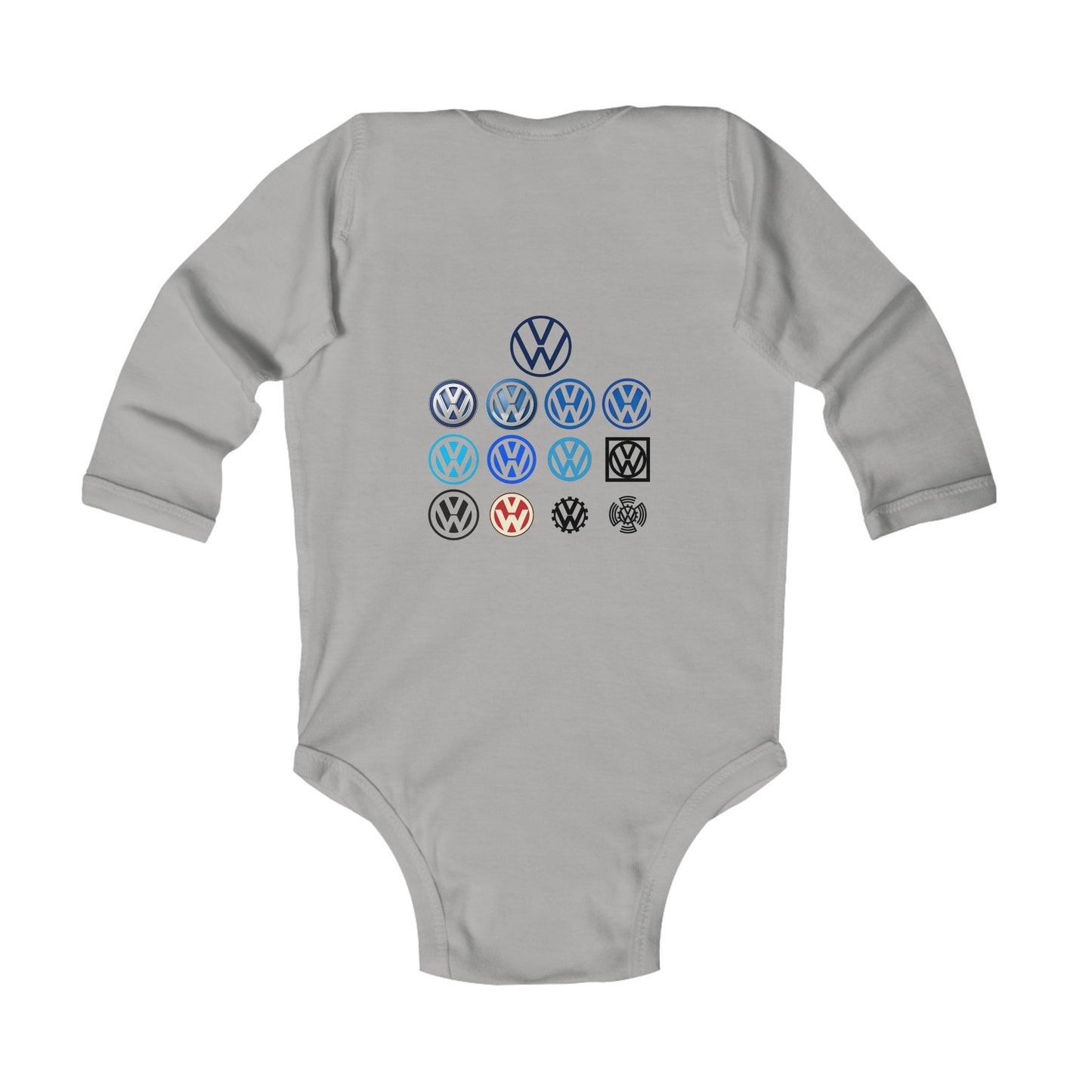 VW Das Auto Logo Evolution Infant Long Sleeve Bodysuit