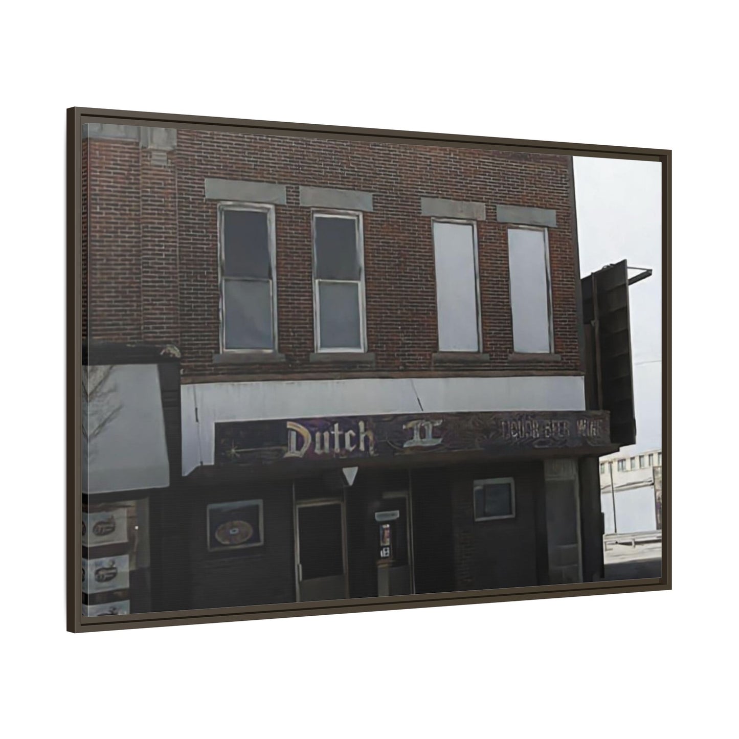 Dutch II Vintage Dutch Bar Framed Canvas Print - Retro Wall Art