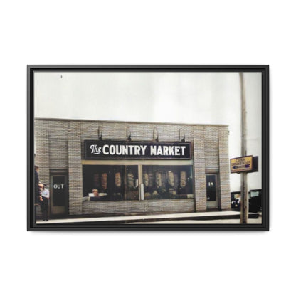 COUNTRY MARKET Findlay’s 224 Vintage Country Market Framed Matte Canvas Art