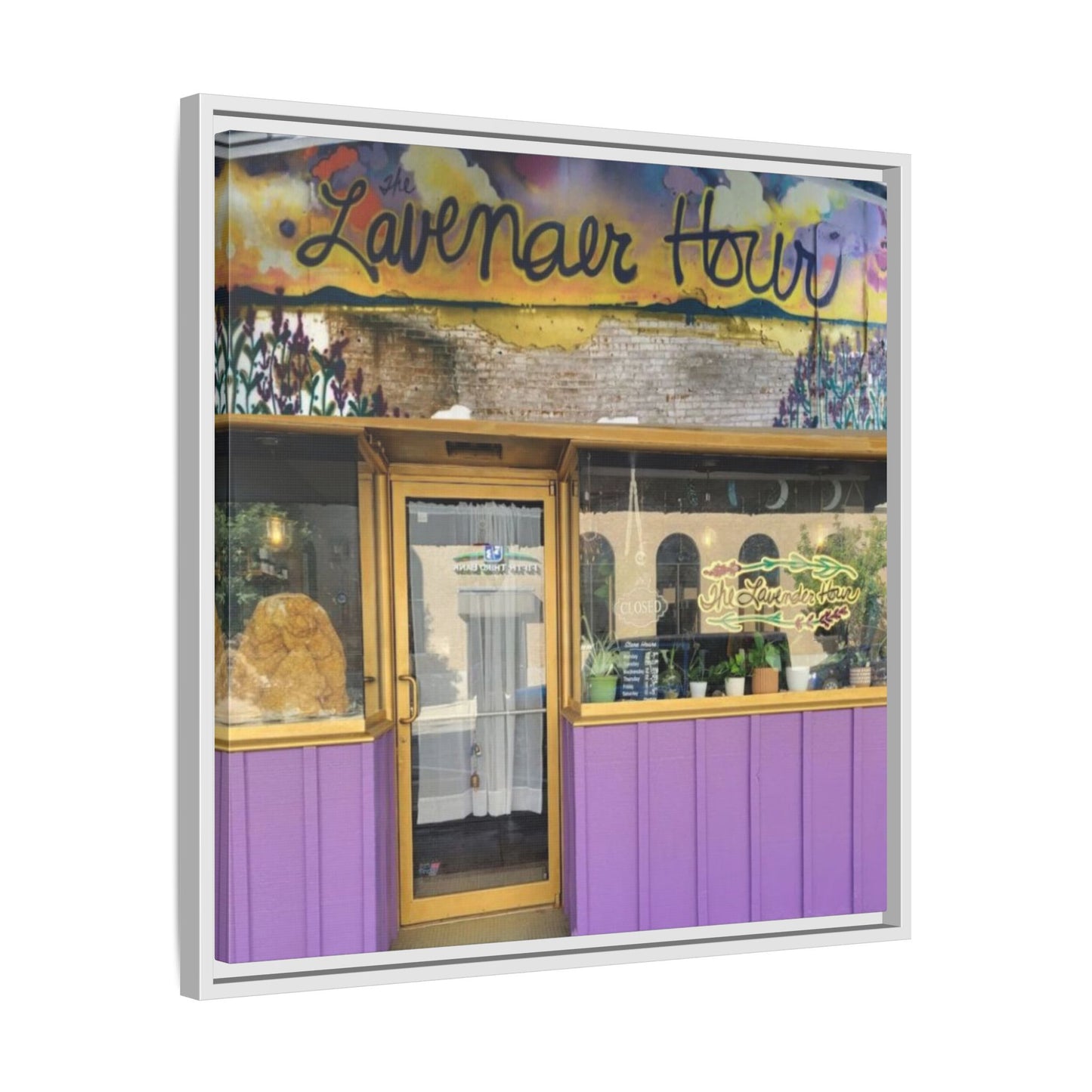 The Lavender Hour Findlay O. Framed Matte Canvas Art - The Lavenear Hour Storefront Decor