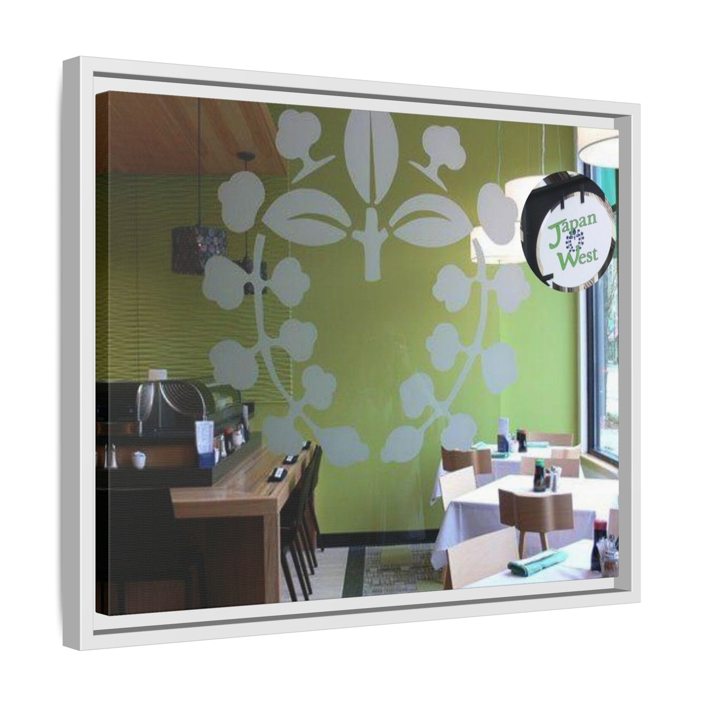 Japan West Findlay O. Modern Botanical Canvas Art - Framed Wall Decor for Dining Spaces