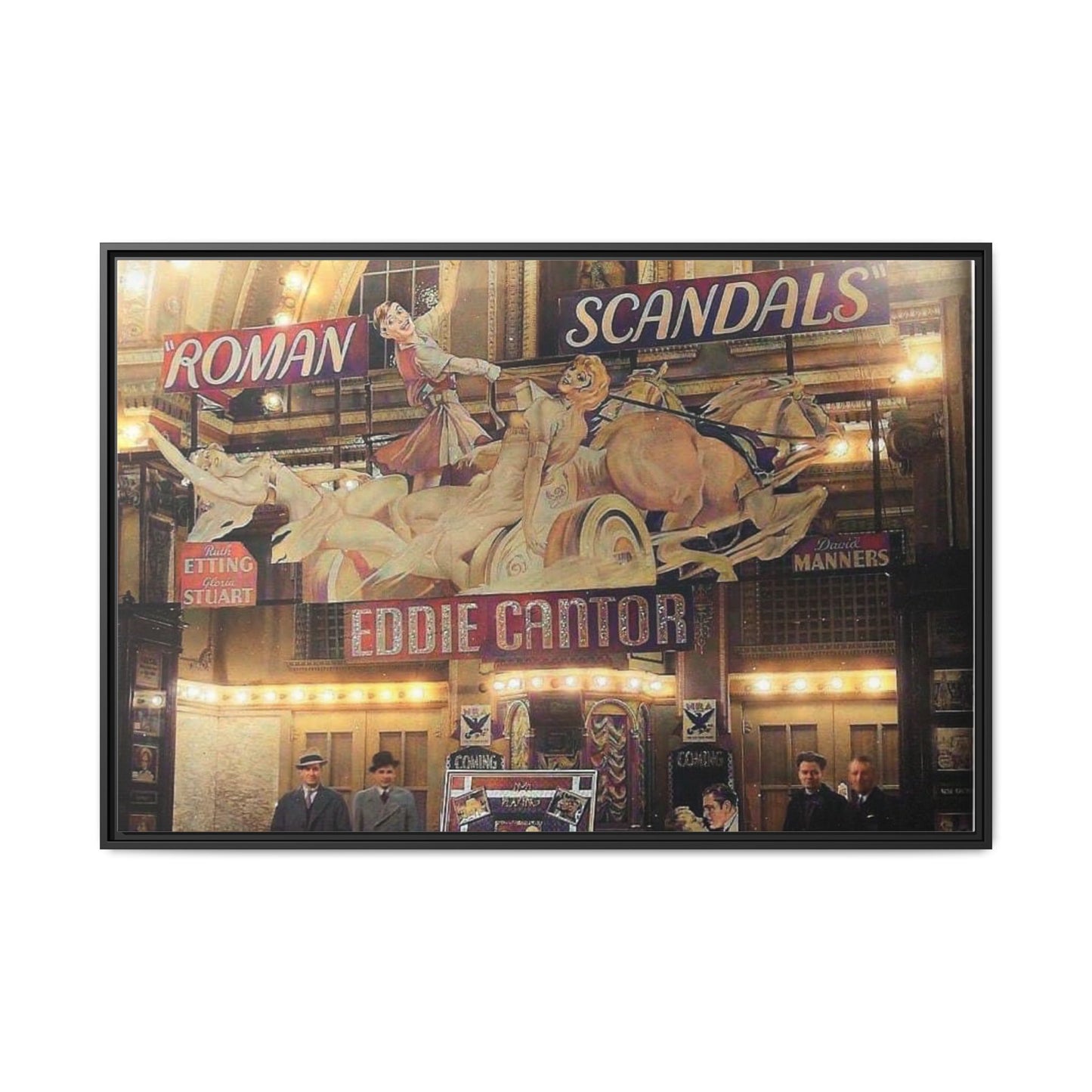 Roman Scandals Royal Theater Vintage Theater Framed Matte Canvas | Eddie Cantor Art