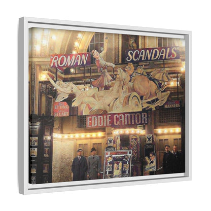 Roman Scandals Royal Theater Vintage Theater Framed Matte Canvas | Eddie Cantor Art