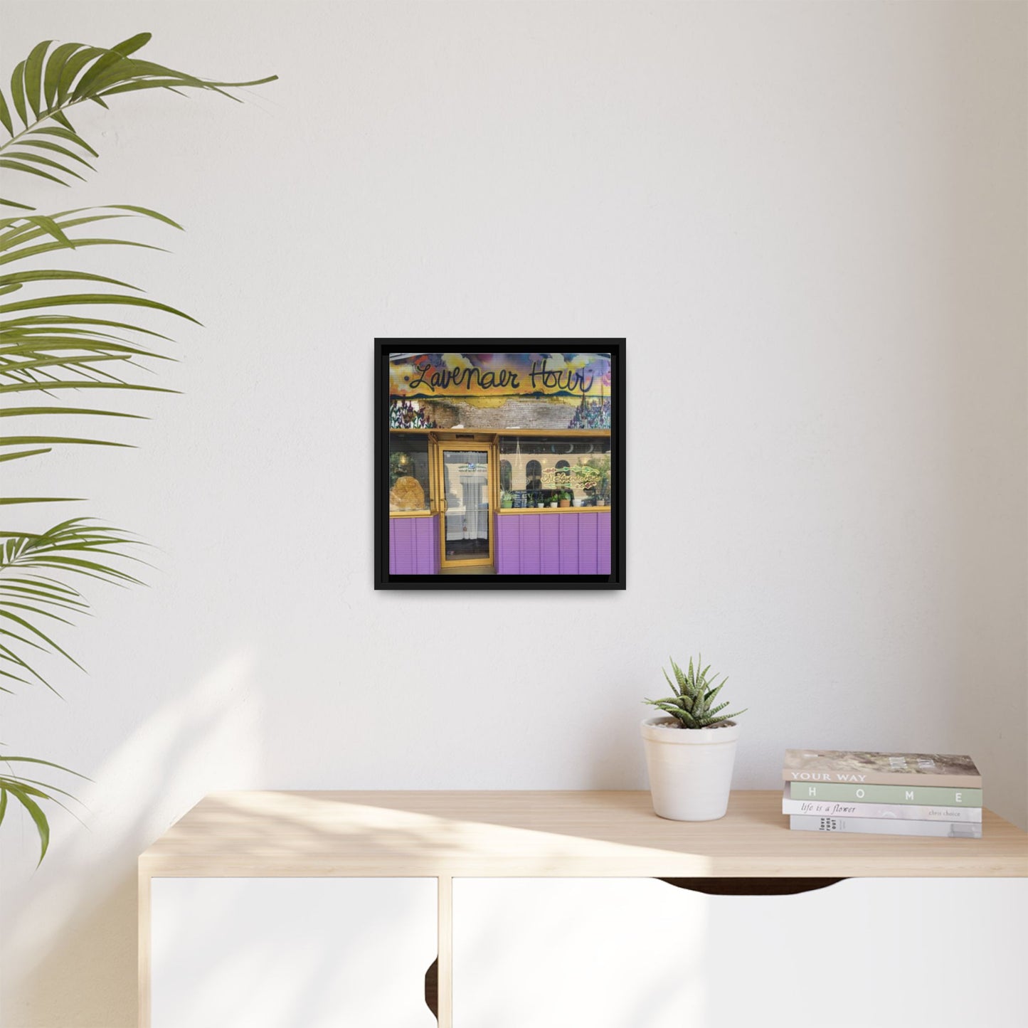 The Lavender Hour Findlay O. Framed Matte Canvas Art - The Lavenear Hour Storefront Decor