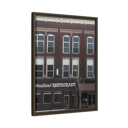 Woodland Restaurant Findlay O. Framed Matte Canvas Print - Woodland Restaurant Art for Home Decor