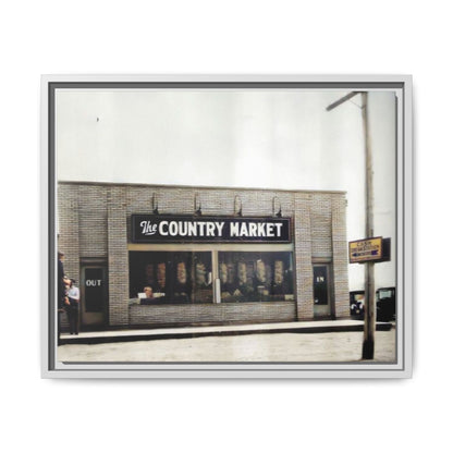 COUNTRY MARKET Findlay’s 224 Vintage Country Market Framed Matte Canvas Art