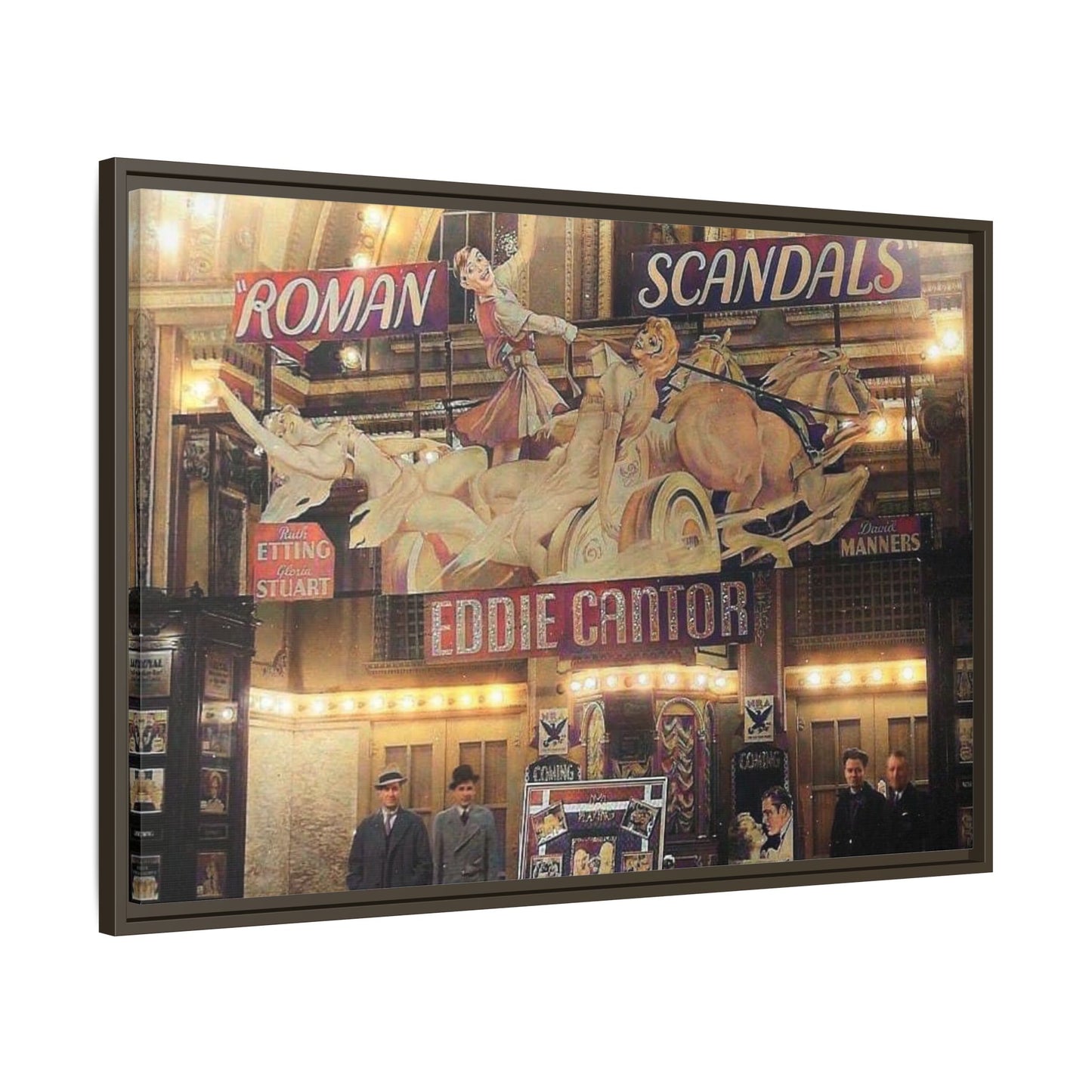 Roman Scandals Royal Theater Vintage Theater Framed Matte Canvas | Eddie Cantor Art