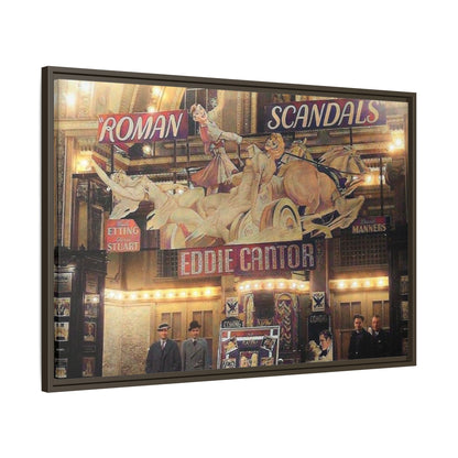 Roman Scandals Royal Theater Vintage Theater Framed Matte Canvas | Eddie Cantor Art