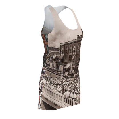 Memorial Bridge 7-7-1935 Women's Cut & Sew Racerback Dress (AOP)