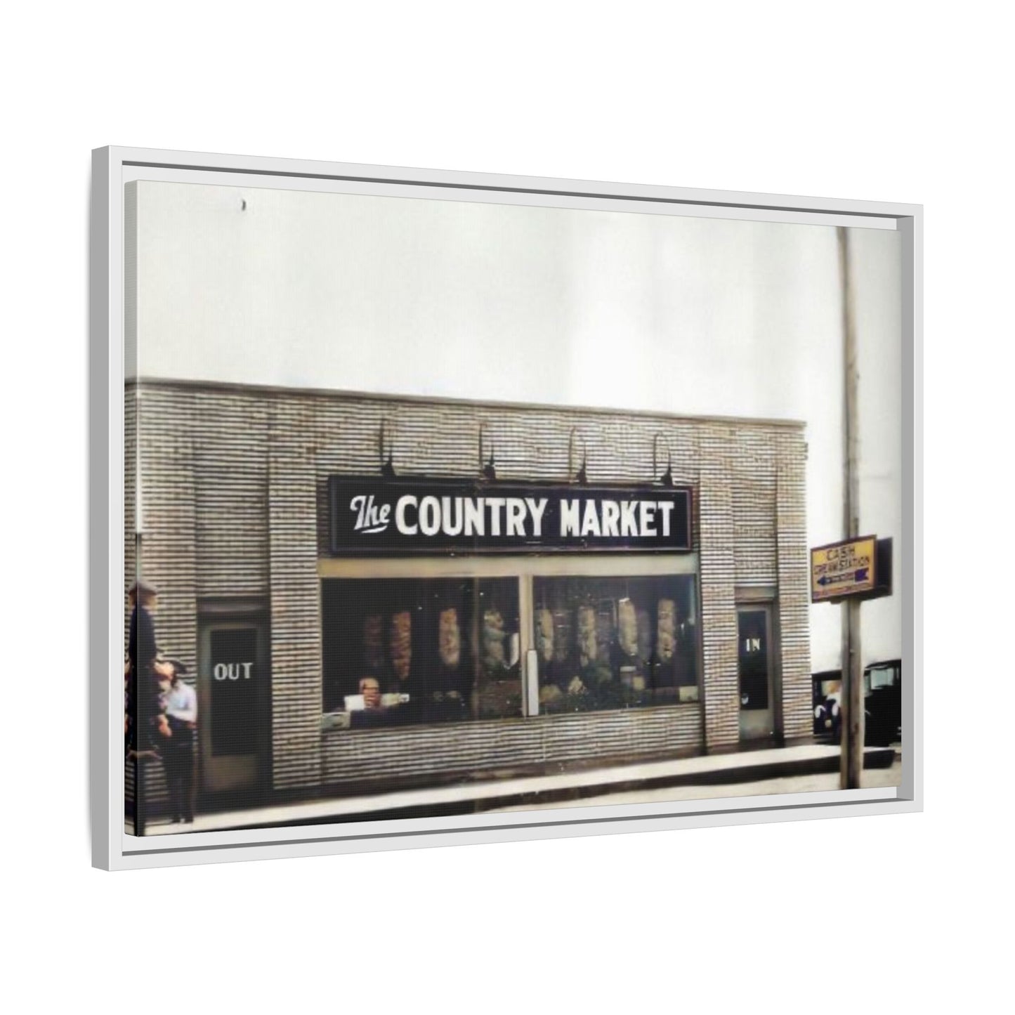 COUNTRY MARKET Findlay’s 224 Vintage Country Market Framed Matte Canvas Art