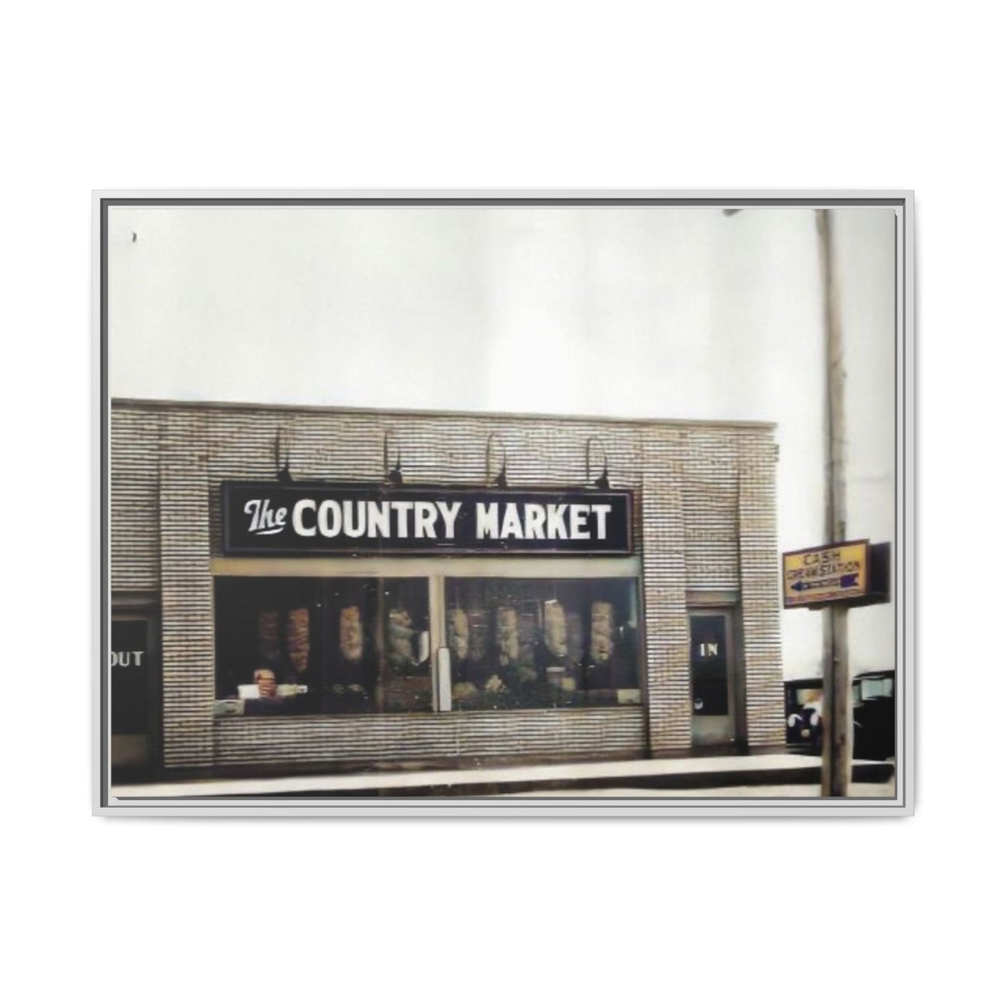 COUNTRY MARKET Findlay’s 224 Vintage Country Market Framed Matte Canvas Art