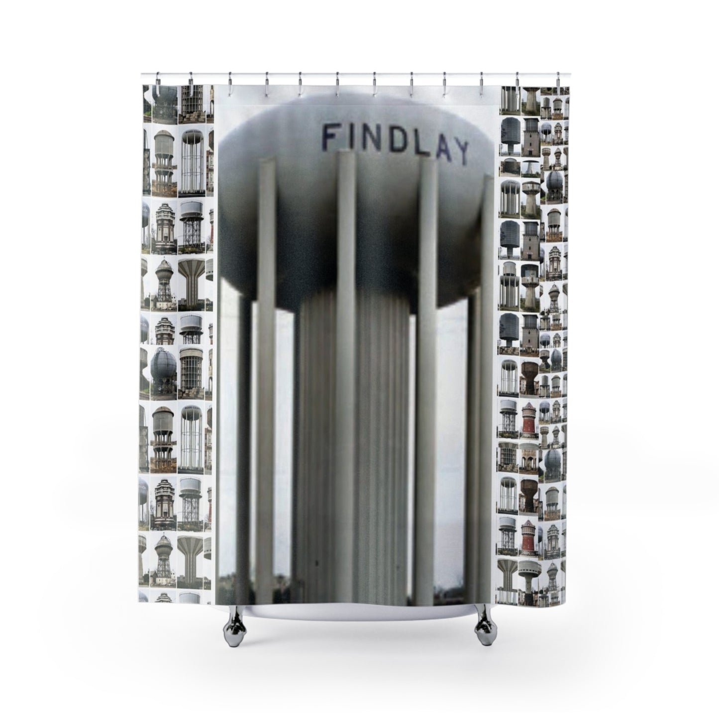 Findlay Water Tower Shower Curtains