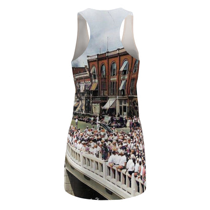 Memorial Bridge 7-7-1935 Women's Cut & Sew Racerback Dress (AOP)