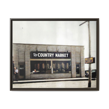 COUNTRY MARKET Findlay’s 224 Vintage Country Market Framed Matte Canvas Art