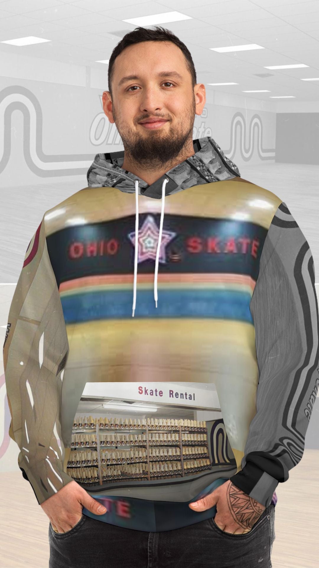 Ohio Skate Findlay, OHiO Fashion Hoodie (AOP)