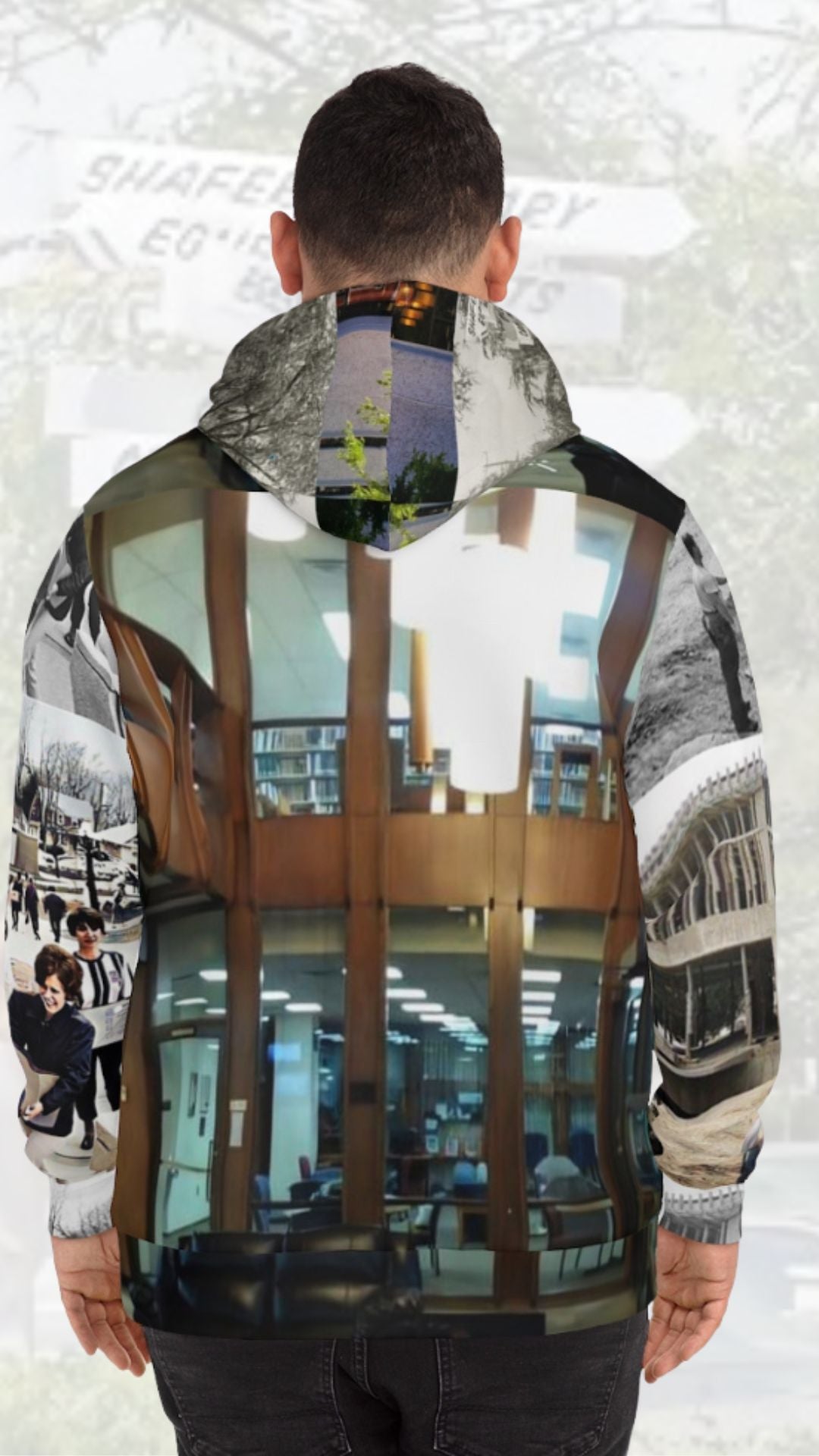 University of Findlay Shafer Library Fashion Hoodie (AOP)