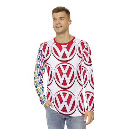 Volkswagen Red Men's Long Sleeve Shirt (AOP)