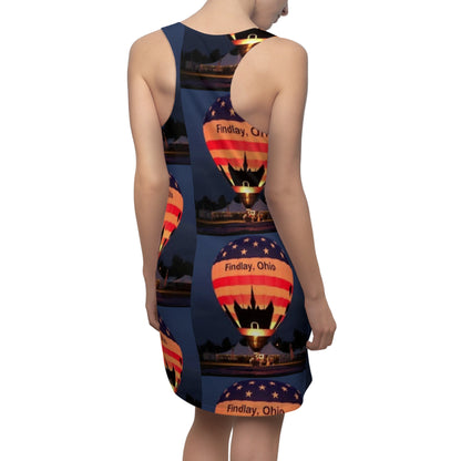 Findlay Ohio 45840 Women's Cut & Sew Racerback Dress (AOP)