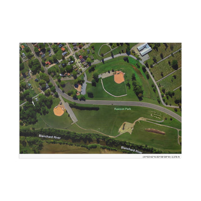 Postkarten von Google Earth 🌏🏞️: Findlay Rawson Park Fine Art Postcards