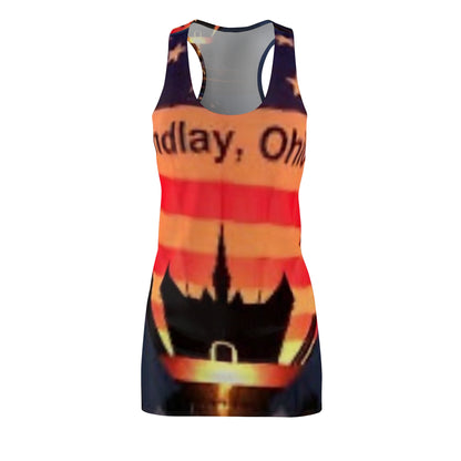 Findlay Ohio 45840 Women's Cut & Sew Racerback Dress (AOP)