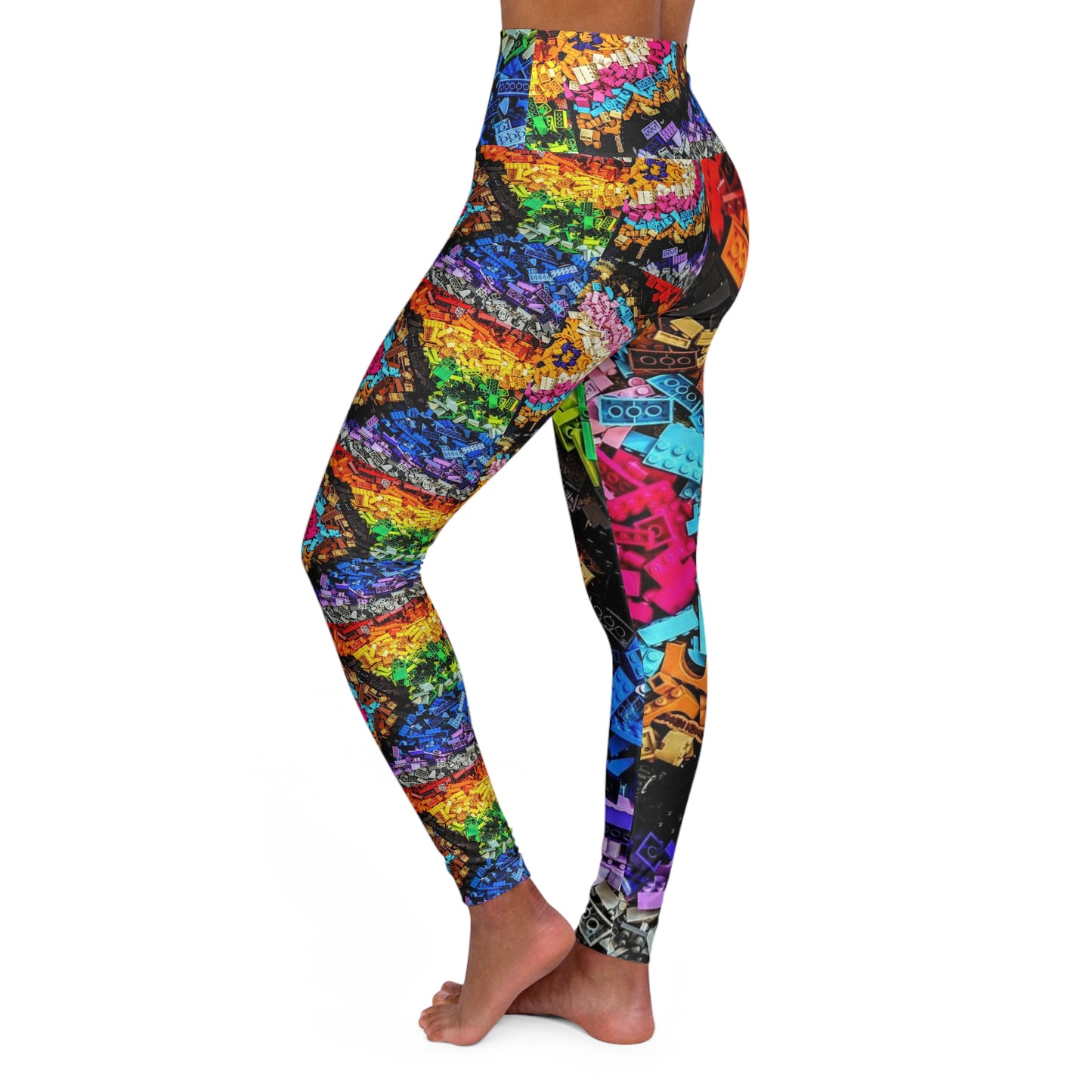 PRIDE 2023 Yoga-Leggings mit hoher Taille (AOP)