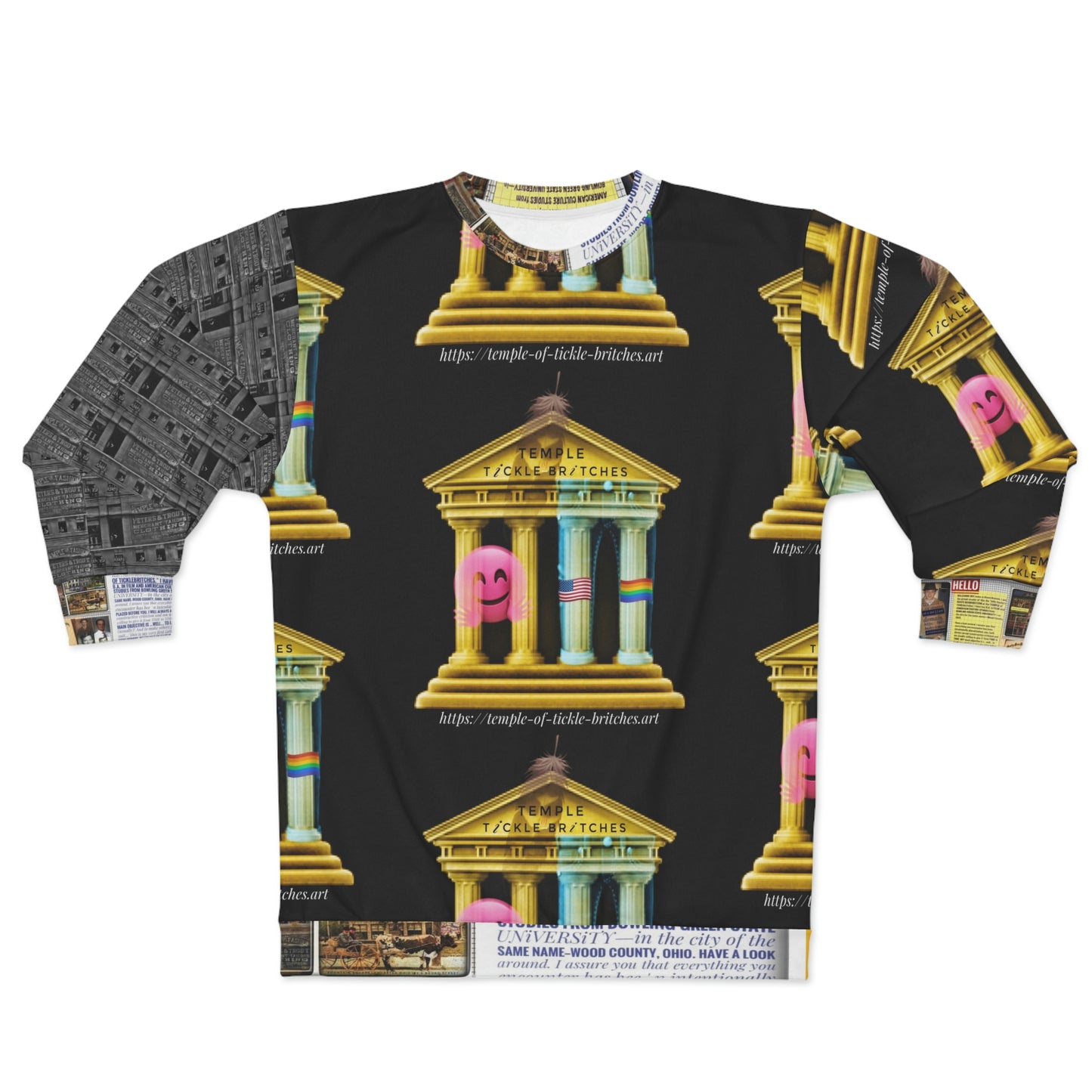 Temple of Fashion / Temple of Tickle Britches Unisex Sweatshirt (AOP)