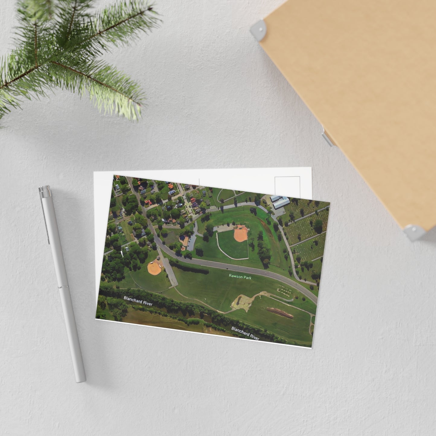 Postcards from Google Earth 🌏🏞️: Findlay Rawson Park Fine Art Postcards