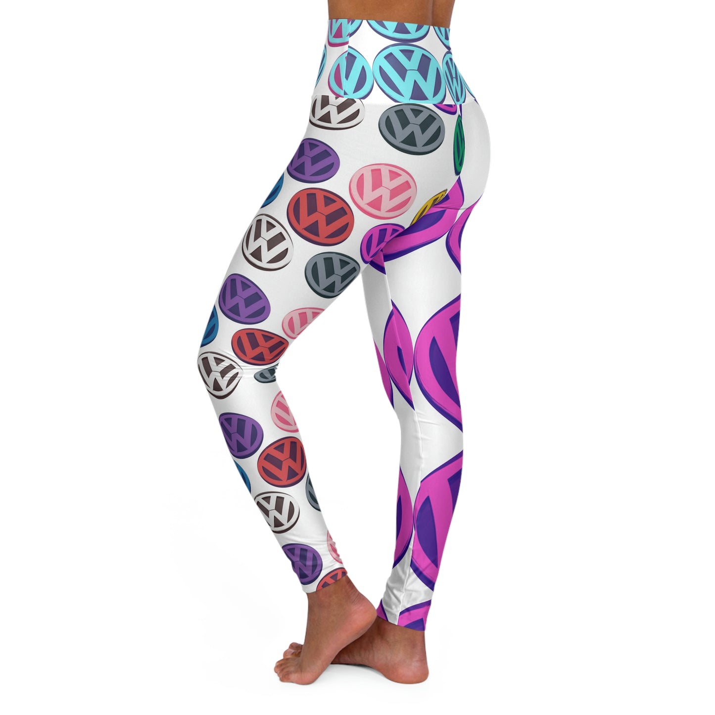 Volkswagen Multi Mystic Yoga-Leggings mit hoher Taille (AOP)