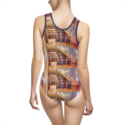 1110 Hurd Ave 45840 Collection Women's Classic One-Piece Swimsuit (AOP)