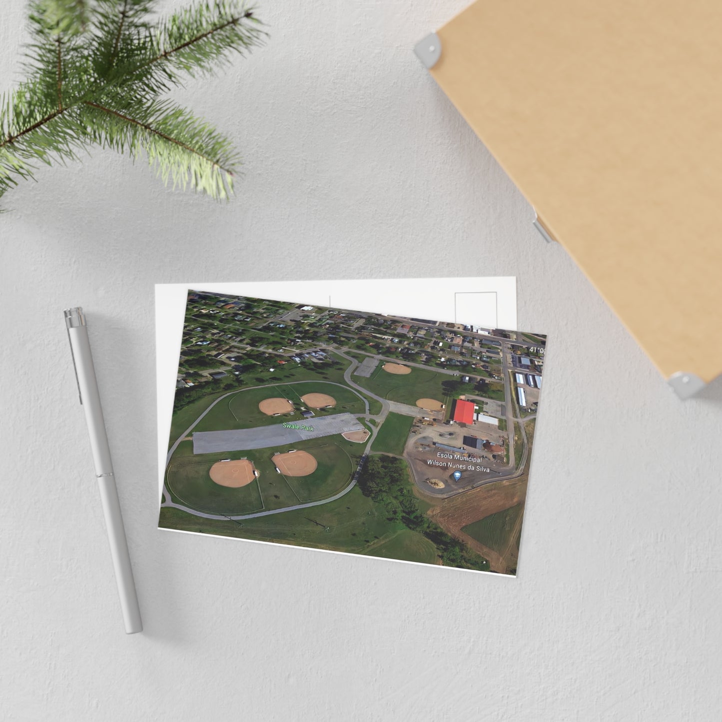 Postkarten von Google Earth 🌏🏞️: Findlay Swale Park Fine Art Postcards