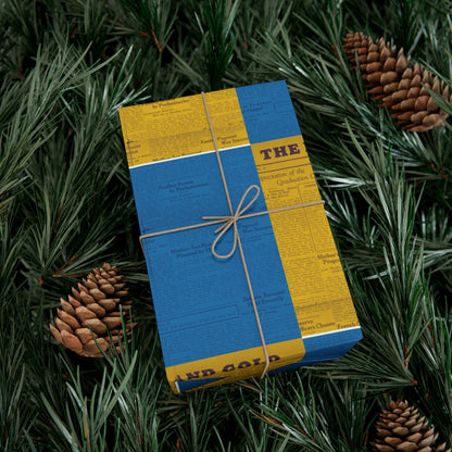 BLUE & GOLD O5-04-1927 edition FRONT PAGE Gift Wrap Paper