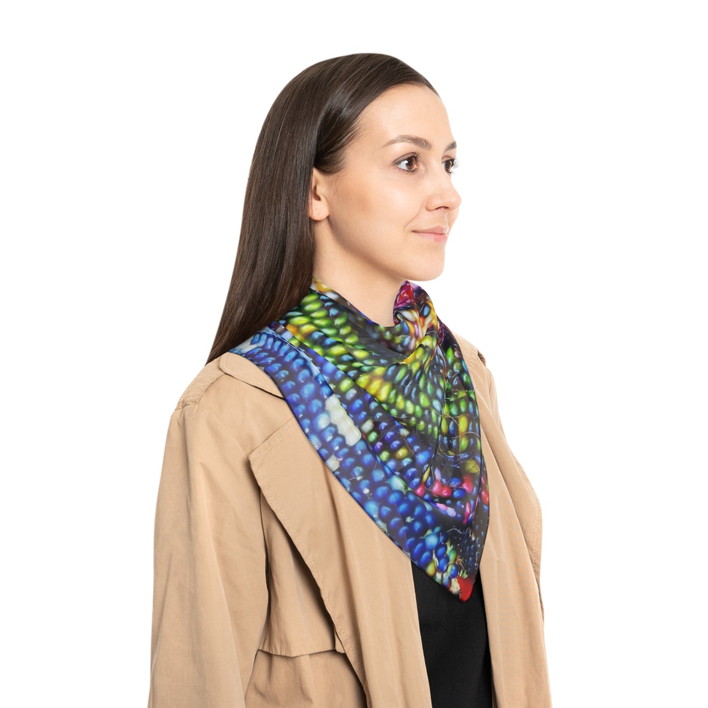 Rainbow Corn Collection Poly Scarf