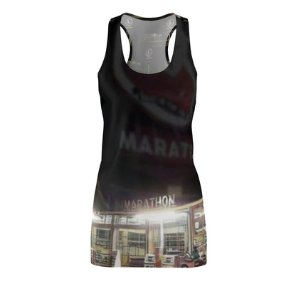 Marathon Gas Women's Cut & Sew Racerback Dress (AOP)