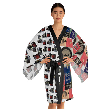 Dr Drake’s Glessco 45840 Long Sleeve Kimono Robe (AOP)