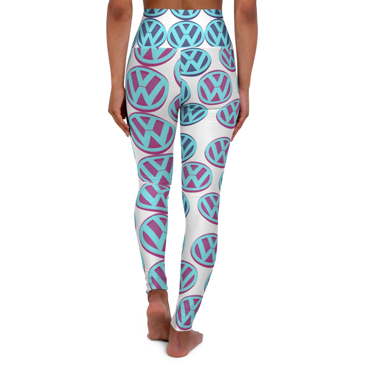 Volkswagen Mystic Peppermint Yoga-Leggings mit hoher Taille (AOP)